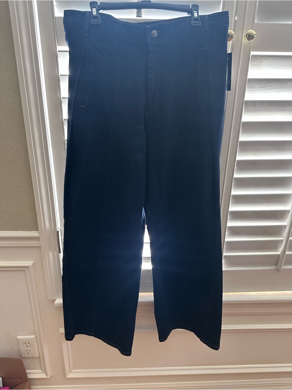 BCBG Women's Dark Blue Corduroy Pants